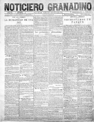 'Noticiero Granadino' - Año XVIII Número 5892  - 1921 Agosto 12