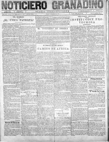 'Noticiero Granadino' - Año XVIII Número 5895  - 1921 Agosto 16