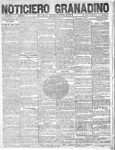 'Noticiero Granadino' - Año XVIII Número 5907  - 1921 Agosto 30