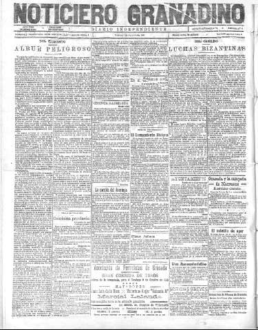 'Noticiero Granadino' - Año XVIII Número 5939  - 1921 Octubre 07