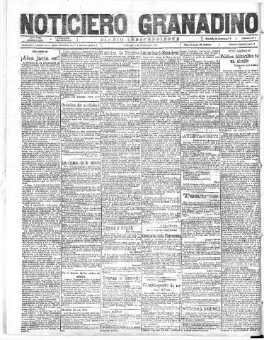 'Noticiero Granadino' - Año XVIII Número 5959  - 1921 Octubre 30