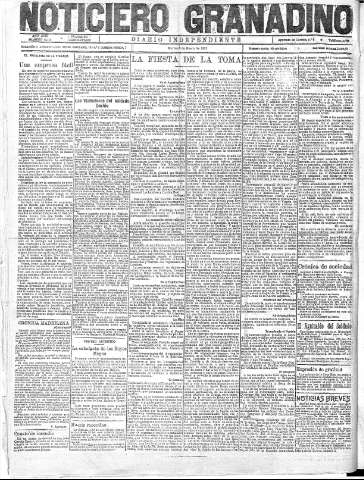 'Noticiero Granadino' - Año XVIII Número 6013  - 1922 Enero 03