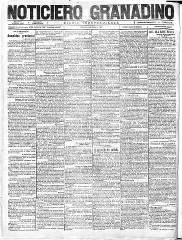 'Noticiero Granadino' - Año XVIII Número 6014  - 1922 Enero 04