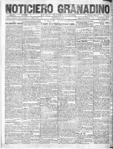 'Noticiero Granadino' - Año XIX Número 6099  - 1922 Abril 18