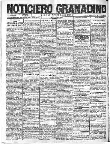 'Noticiero Granadino' - Año XIX Número 6111  - 1922 Mayo 03