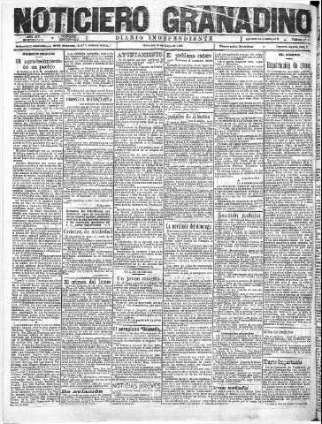'Noticiero Granadino' - Año XIX Número 6116  - 1922 Mayo 10