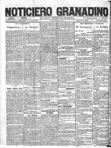 'Noticiero Granadino' - Año XIX Número 6118  - 1922 Mayo 12