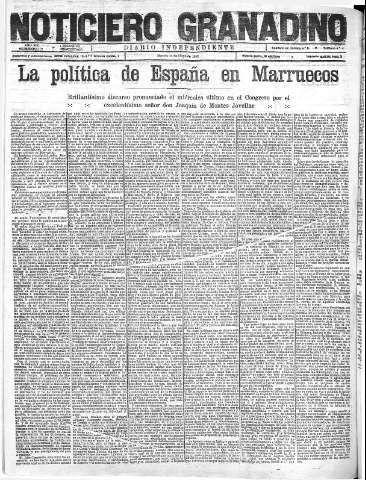'Noticiero Granadino' - Año XIX Número 6121  - 1922 Mayo 16