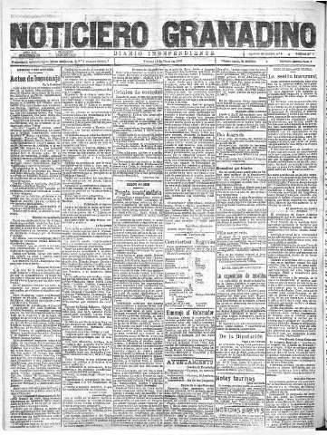 'Noticiero Granadino' - Año XIX Número 6124  - 1922 Mayo 19