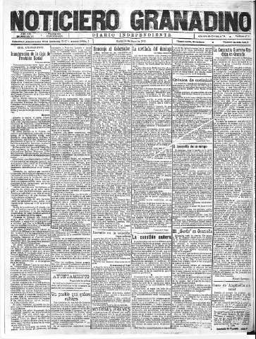 'Noticiero Granadino' - Año XIX Número 6127  - 1922 Mayo 23