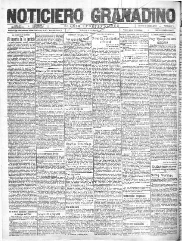 'Noticiero Granadino' - Año XIX Número 6134  - 1922 Mayo 31