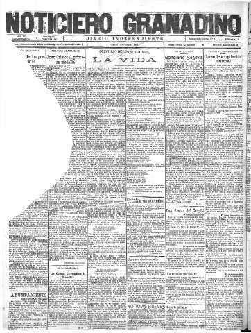 'Noticiero Granadino' - Año XIX Número 6136  - 1922 Junio 02