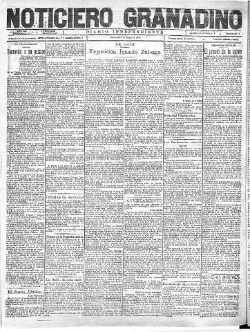 'Noticiero Granadino' - Año XIX Número 6140  - 1922 Junio 07