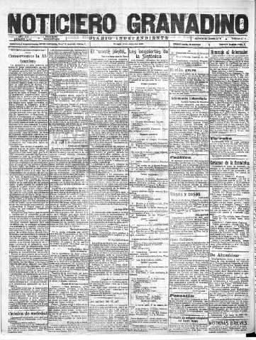 'Noticiero Granadino' - Año XIX Número 6143  - 1922 Junio 10