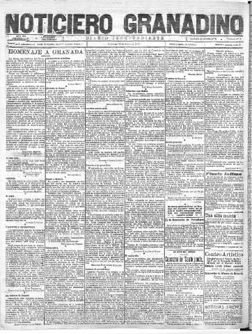 'Noticiero Granadino' - Año XIX Número 6149  - 1922 Junio 18
