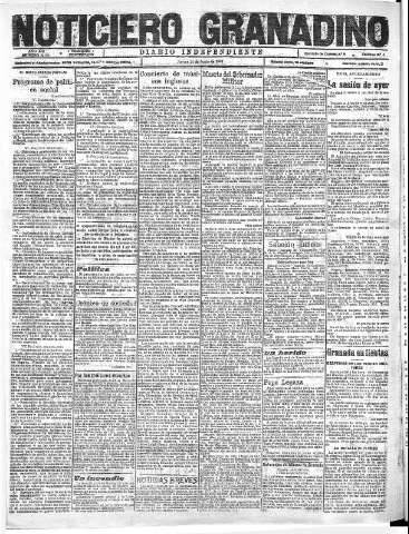 'Noticiero Granadino' - Año XIX Número 6152  - 1922 Junio 22