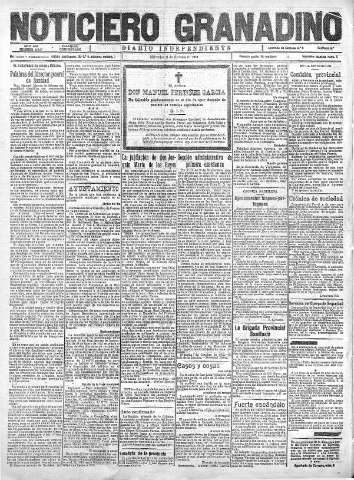 'Noticiero Granadino' - Año XIX Número 6246  - 1922 Octubre 11
