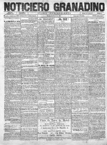 'Noticiero Granadino' - Año XIX Número 6249  - 1922 Octubre 14