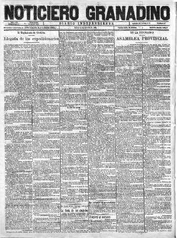 'Noticiero Granadino' - Año XIX Número 6251  - 1922 Octubre 17
