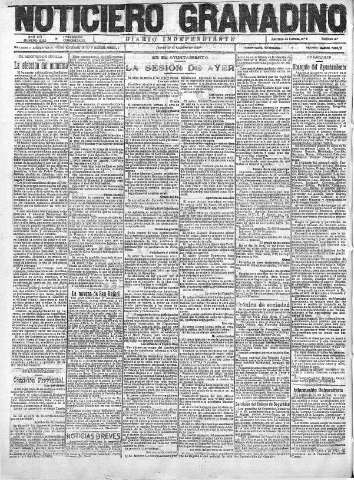 'Noticiero Granadino' - Año XIX Número 6253  - 1922 Octubre 19