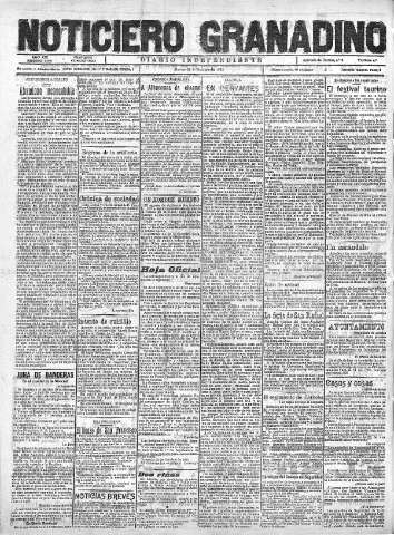 'Noticiero Granadino' - Año XIX Número 6257  - 1922 Octubre 24