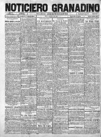 'Noticiero Granadino' - Año XIX Número 6263  - 1922 Octubre 31