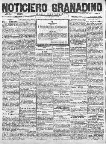 'Noticiero Granadino' - Año XIX Número 6266  - 1922 Noviembre 03