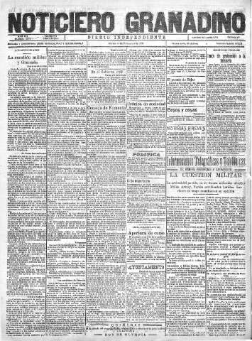 'Noticiero Granadino' - Año XIX Número 6275  - 1922 Noviembre 14