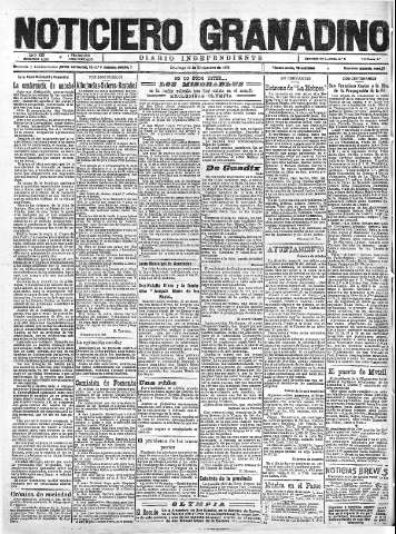 'Noticiero Granadino' - Año XIX Número 6280  - 1922 Noviembre 19