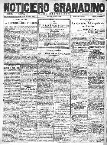 'Noticiero Granadino' - Año XIX Número 6291  - 1922 Diciembre 02