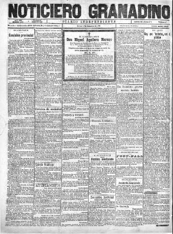 'Noticiero Granadino' - Año XIX Número 6305  - 1922 Diciembre 19