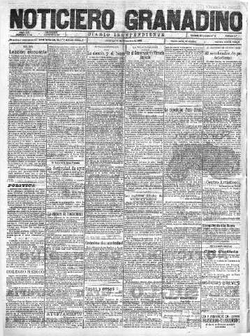 'Noticiero Granadino' - Año XIX Número 6310  - 1922 Diciembre 24