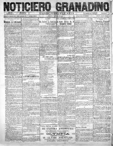 'Noticiero Granadino' - Año XX Número 6348  - 1923 Febrero 07
