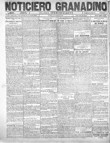 'Noticiero Granadino' - Año XX Número 6354  - 1923 Febrero 14