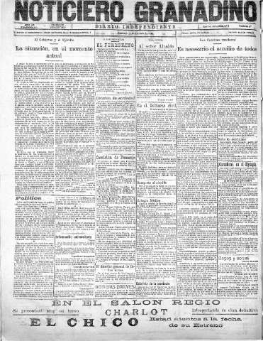 'Noticiero Granadino' - Año XX Número 6358  - 1923 Febrero 18