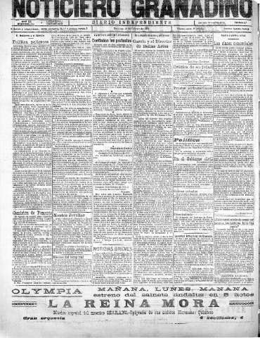 'Noticiero Granadino' - Año XX Número 6364  - 1923 Febrero 25