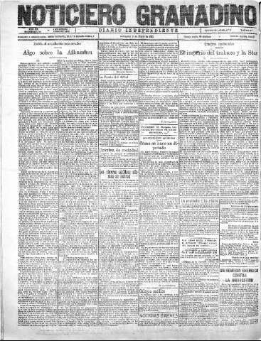 'Noticiero Granadino' - Año XX Número 6378  - 1923 Marzo 14