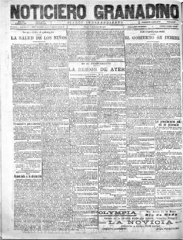 'Noticiero Granadino' - Año XX Número 6379  - 1923 Marzo 15