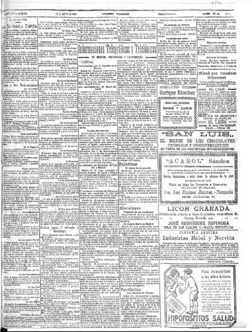 'Noticiero Granadino' - Año XX Número 6392  - 1923 Marzo 30