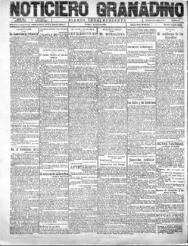 'Noticiero Granadino' - Año XX Número 6421  - 1923 Mayo 05