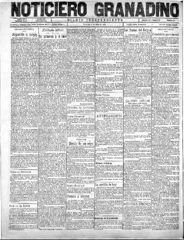 'Noticiero Granadino' - Año XX Número 6434  - 1923 Mayo 20