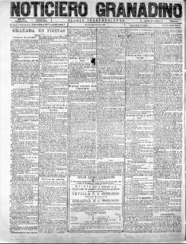 'Noticiero Granadino' - Año XX Número 6446  - 1923 Junio 05