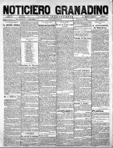 'Noticiero Granadino' - Año XX Número 6462  - 1923 Junio 23