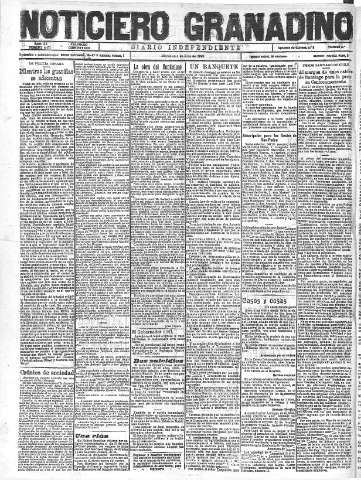 'Noticiero Granadino' - Año XX Número 6471  - 1923 Julio 04