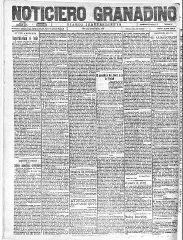 'Noticiero Granadino' - Año XX Número 6489  - 1923 Julio 25
