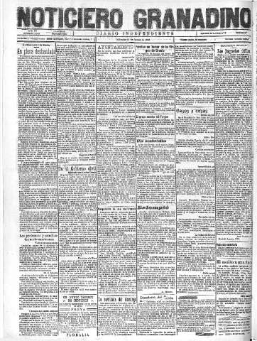 'Noticiero Granadino' - Año XX Número 6506  - 1923 Agosto 15