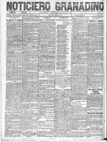 'Noticiero Granadino' - Año XX Número 6514  - 1923 Agosto 24