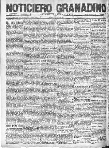 'Noticiero Granadino' - Año XX Número 6556  - 1923 Octubre 24