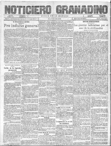 'Noticiero Granadino' - Año XXII Número 7153  - 1925 Octubre 01