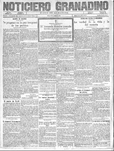 'Noticiero Granadino' - Año XXII Número 7156  - 1925 Octubre 04